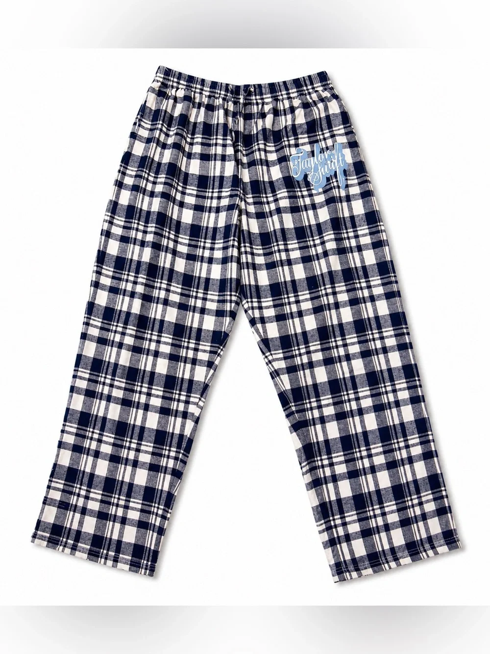 Taylor Swift Fearless (Taylor’s Version) Plaid Flannel Lounge Pajama Pants Blue